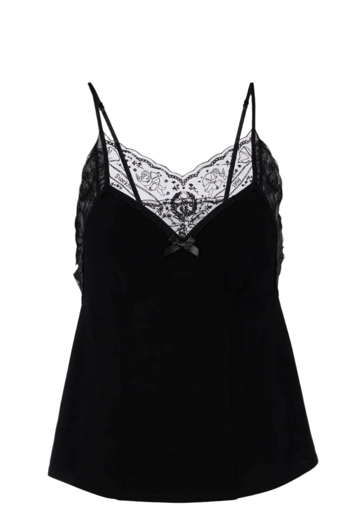 Lace strap blouse