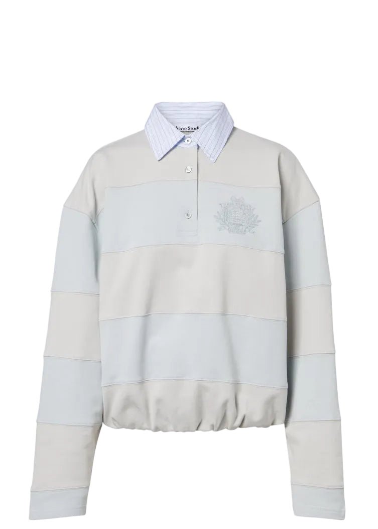 ACNE STUDIOS | Striped Polo Sweatshirt | Sweatshirts