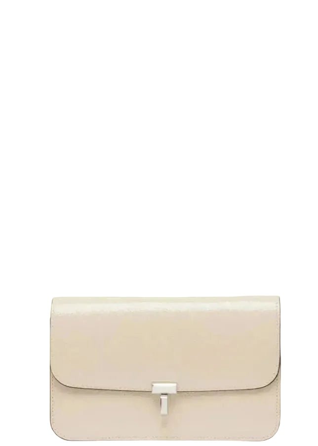 TOTEME | T-Lock Grained-Patent Crossbody | Handbags