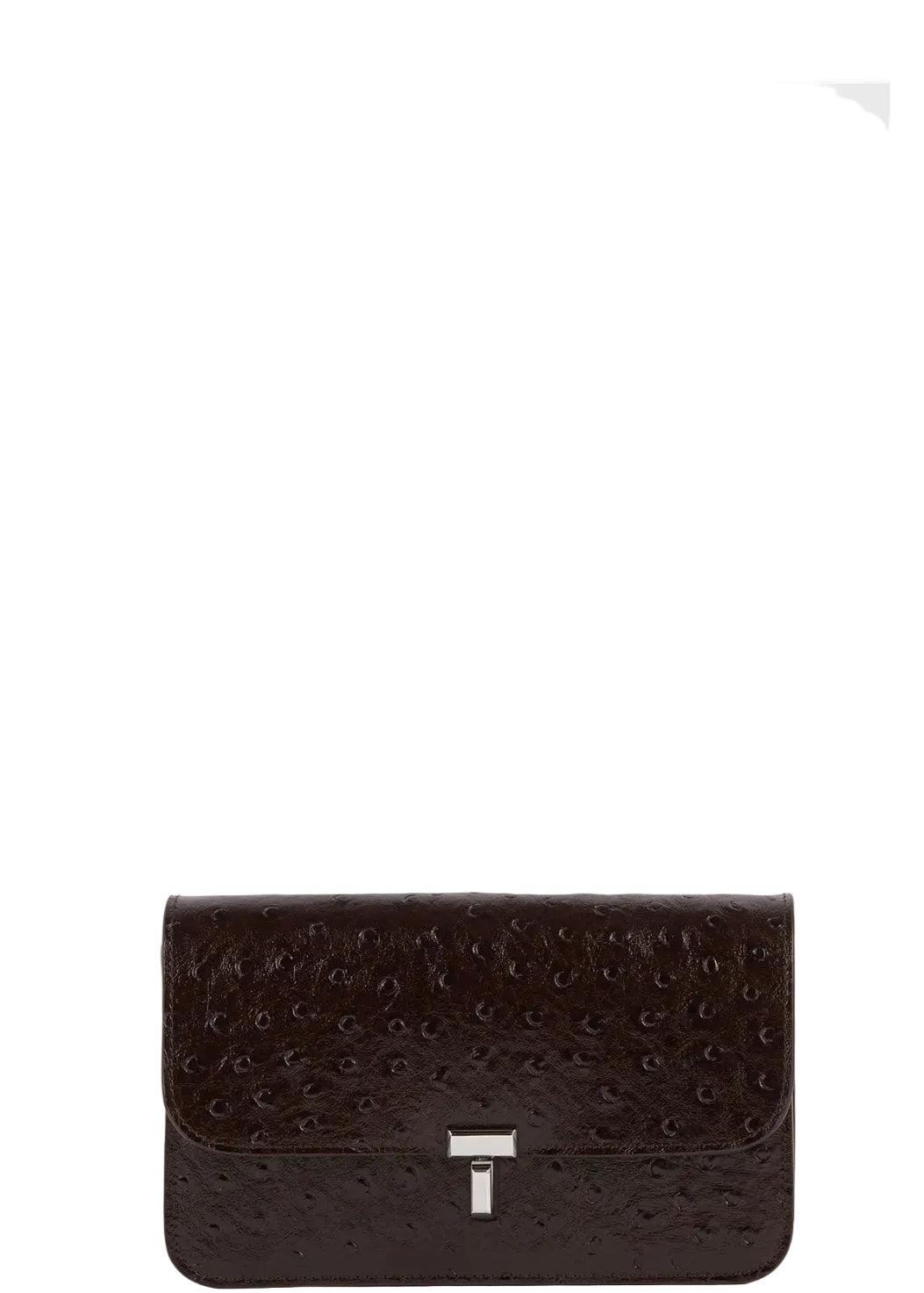 TOTEME | T-Lock Ostrich-Embossed Crossbody | Handbags