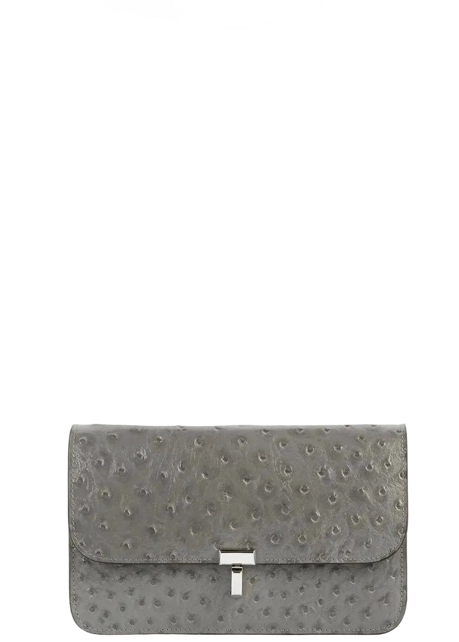 TOTEME | T-Lock Ostrich-Embossed Crossbody | Handbags