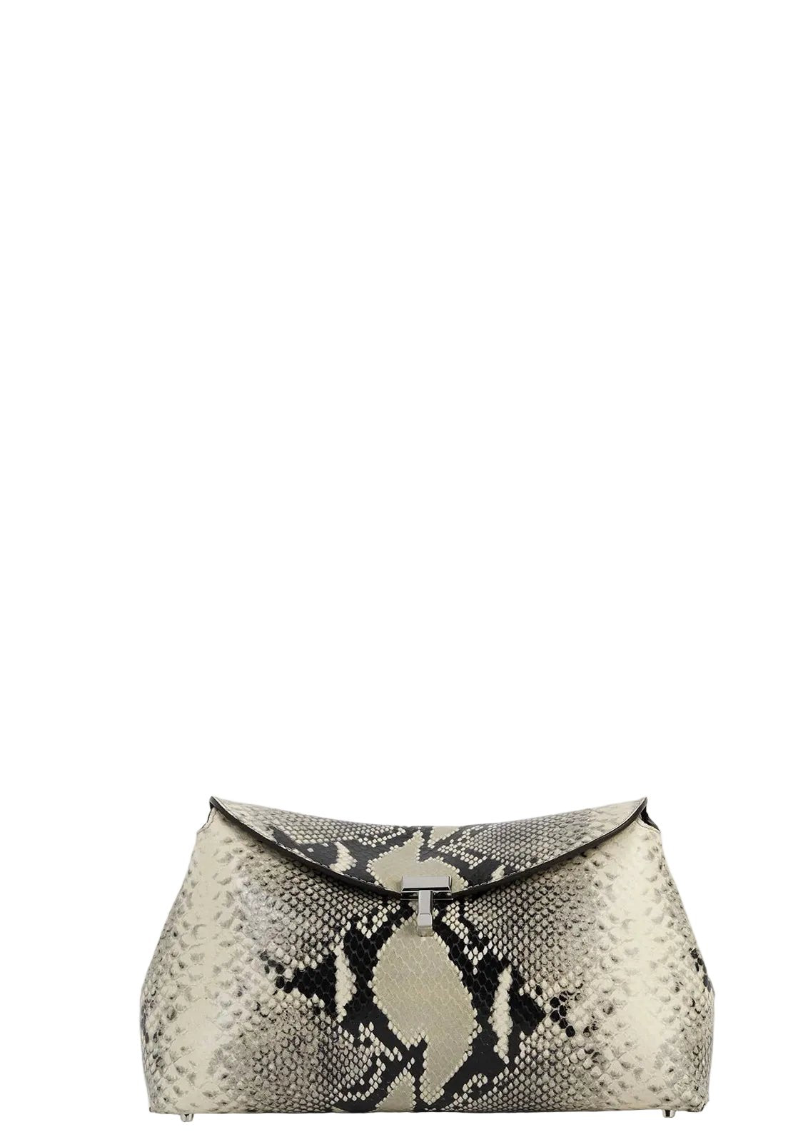 TOTEME | T-Lock Python-Embossed Clutch | Handbags