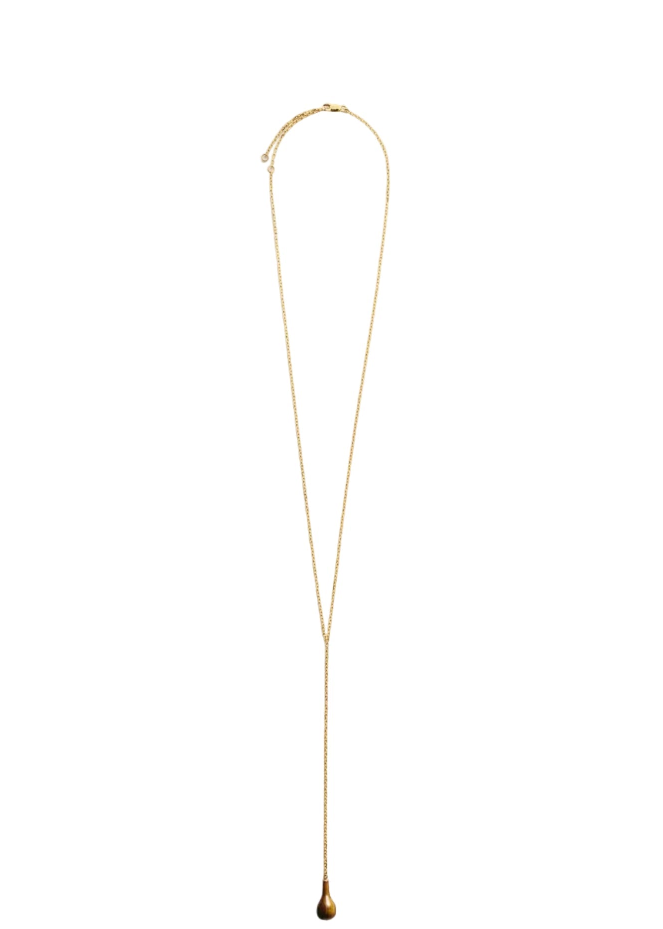 TOTEME | Tiger's Eye Drop Necklace | Jewellery