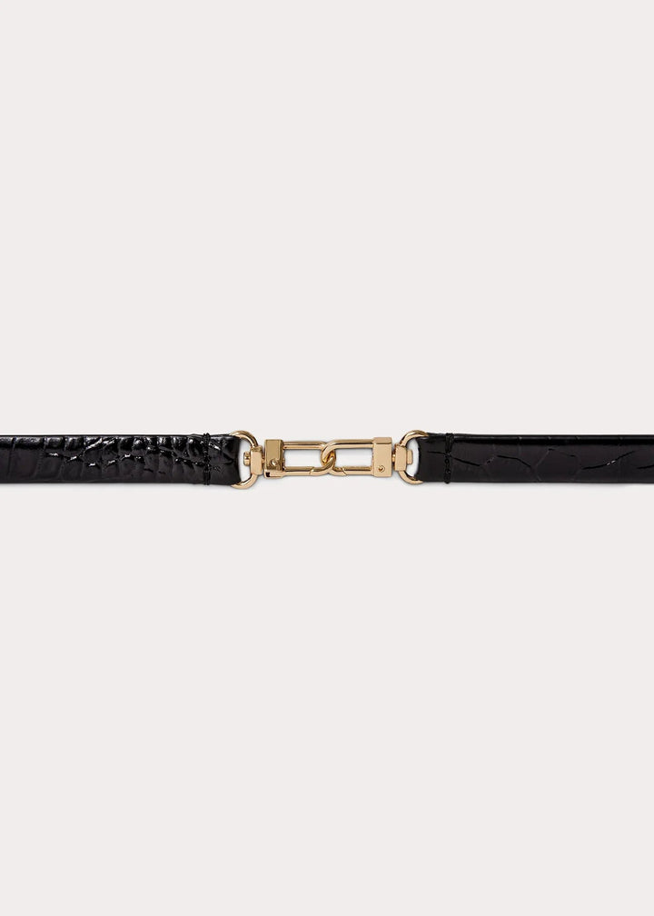 Double Clasp Leather Belt