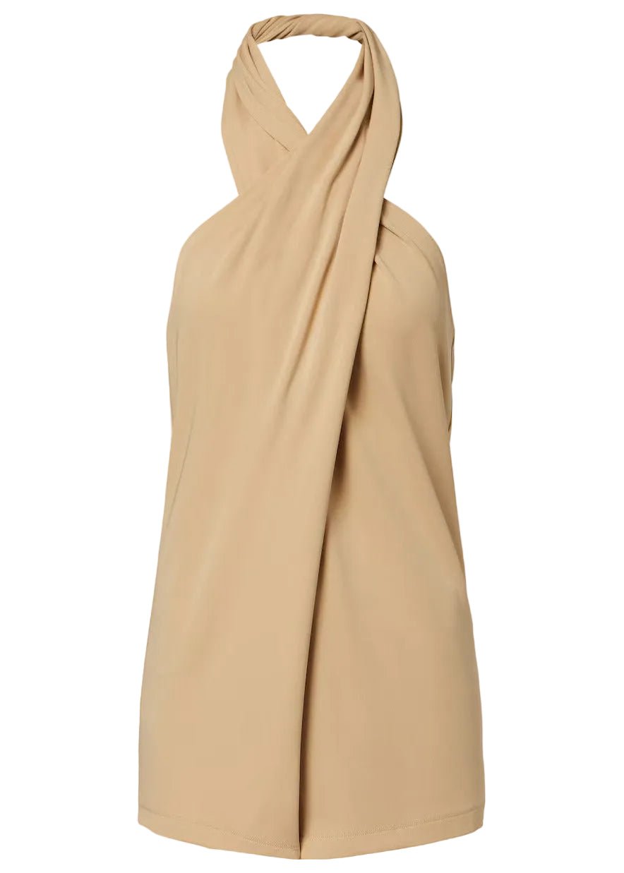 TOTEME | Twisted Jersey Halter Top | Tops