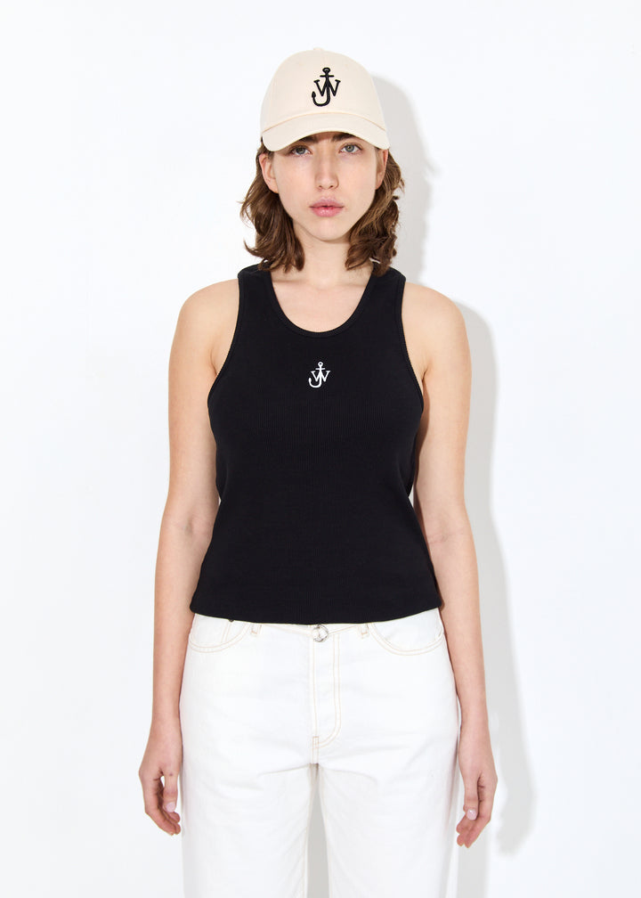 Anchor embroidery tank top