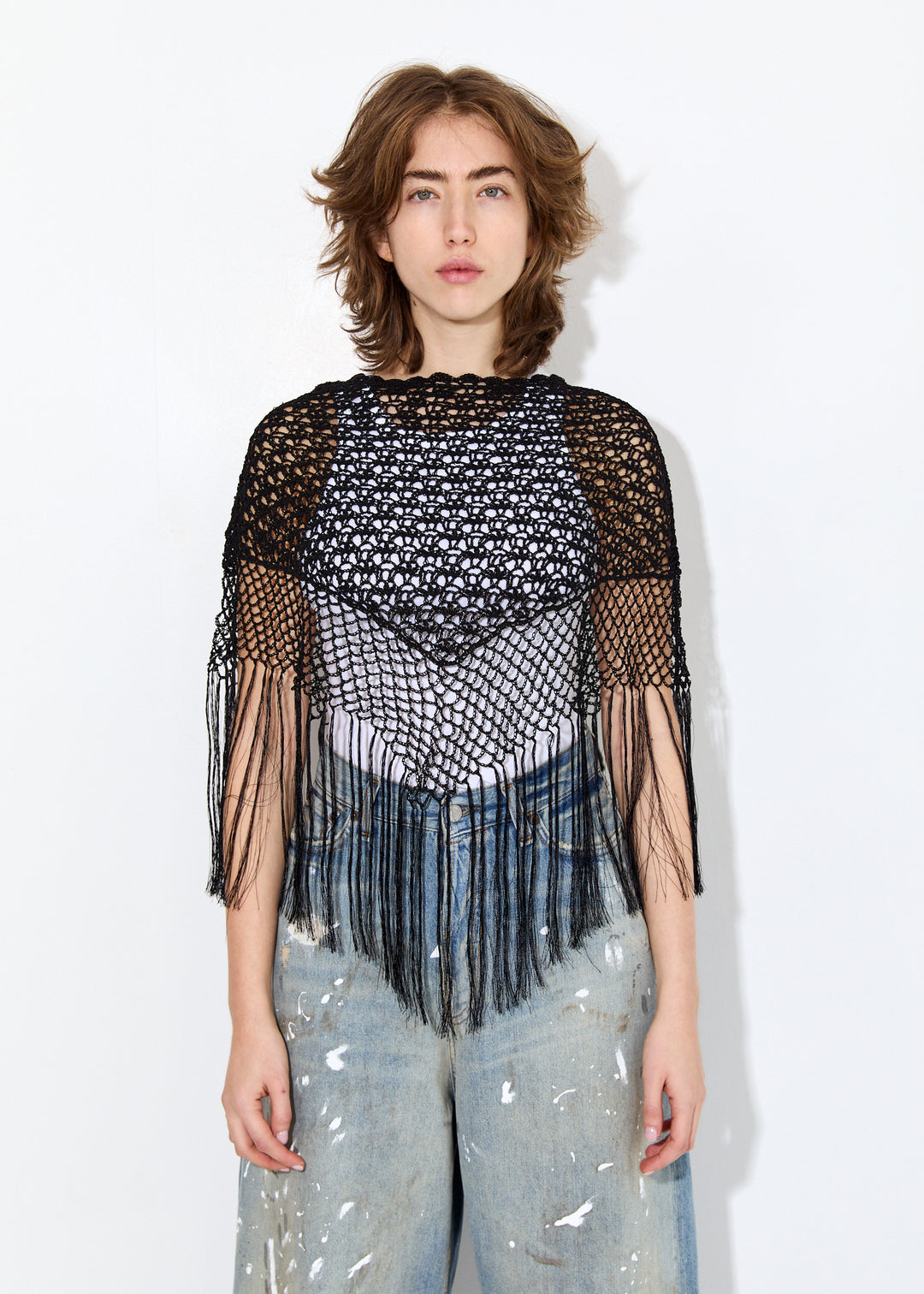 Sheer Lace Poncho