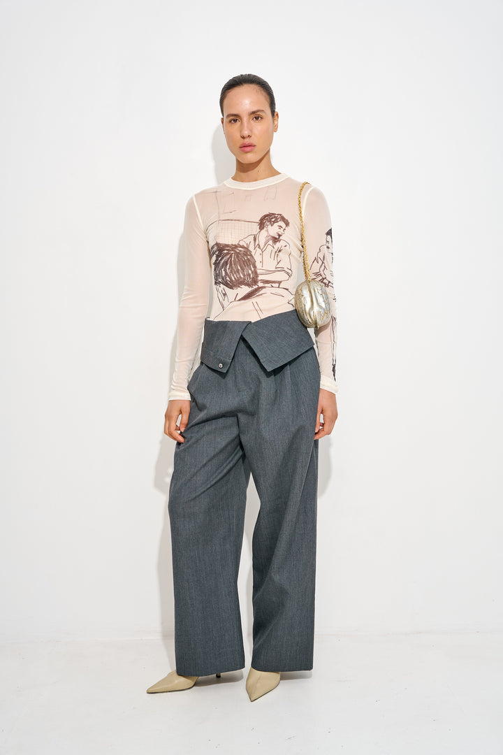 FOLD OVER TROUSERS