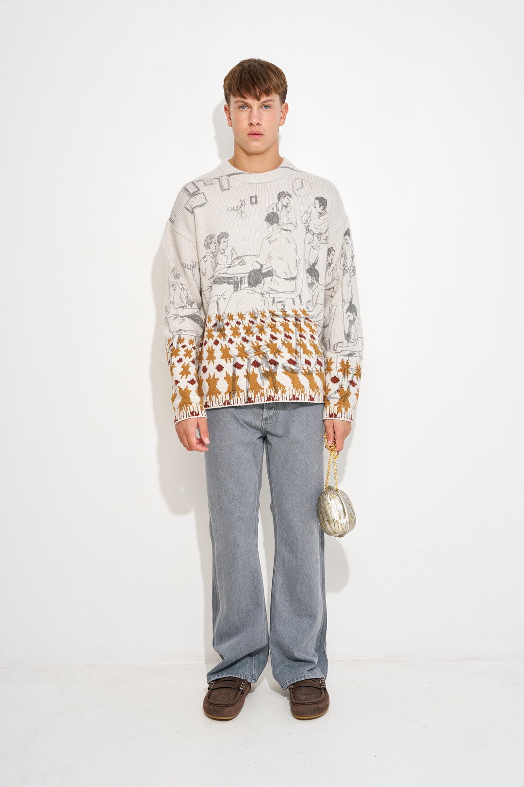 PRINT JACQUARD JUMPER