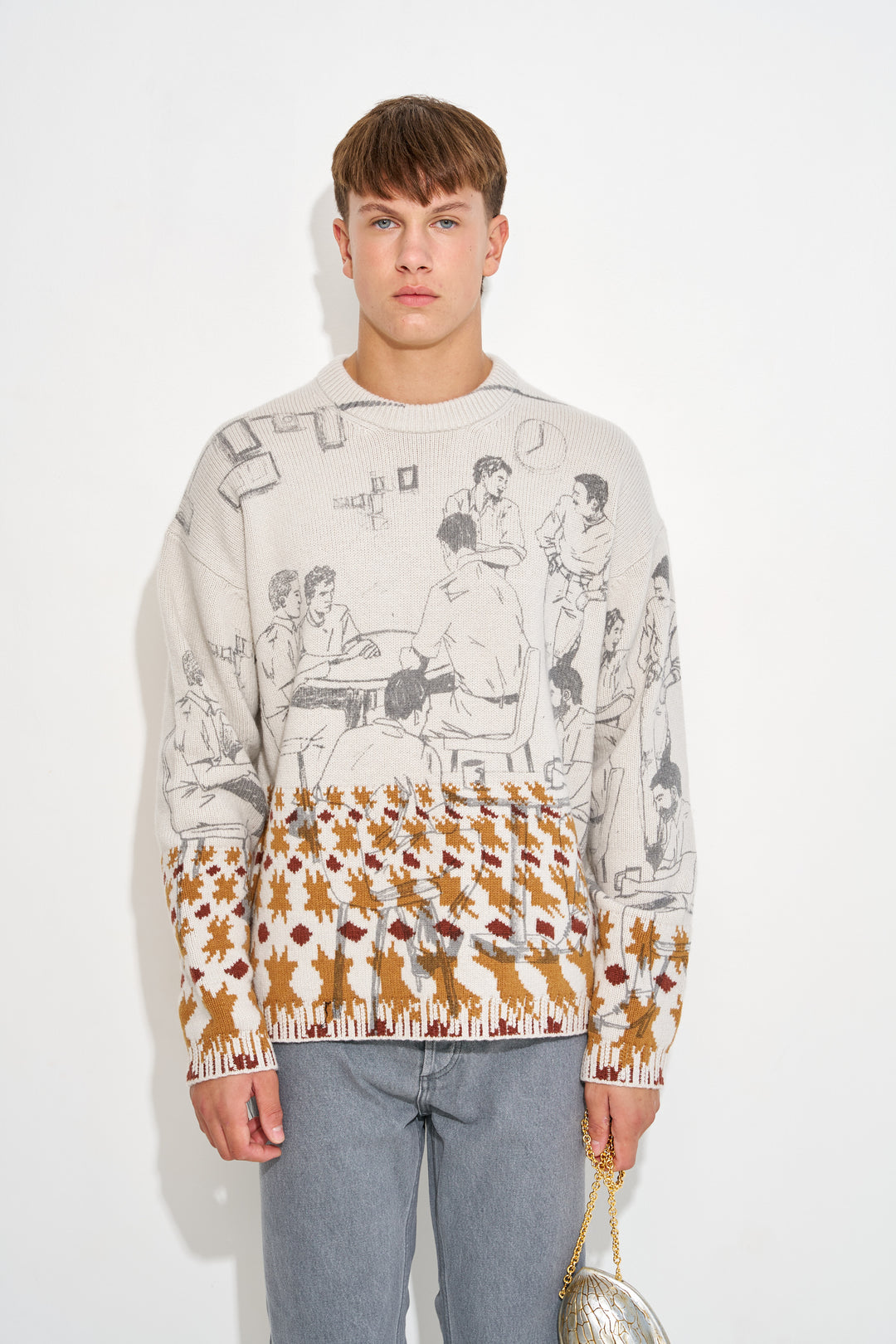 PRINT JACQUARD JUMPER