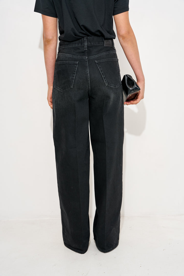 Wide leg denim