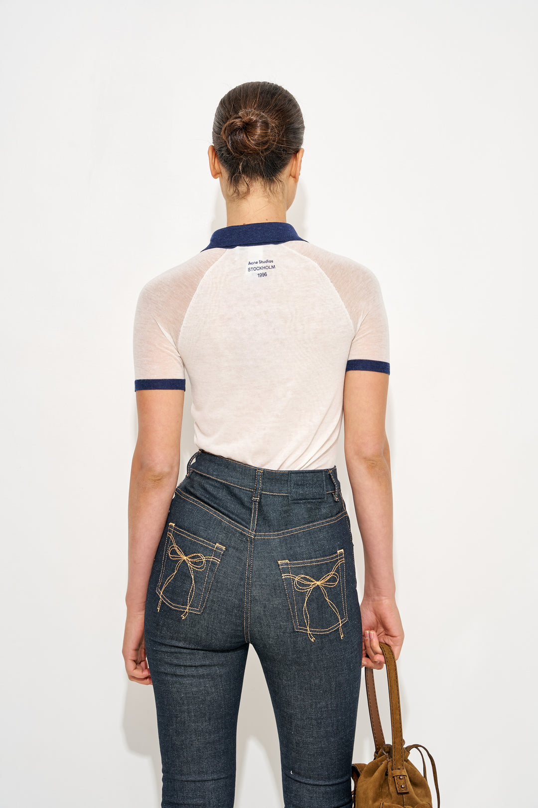 Short sleeve v-neck Knit