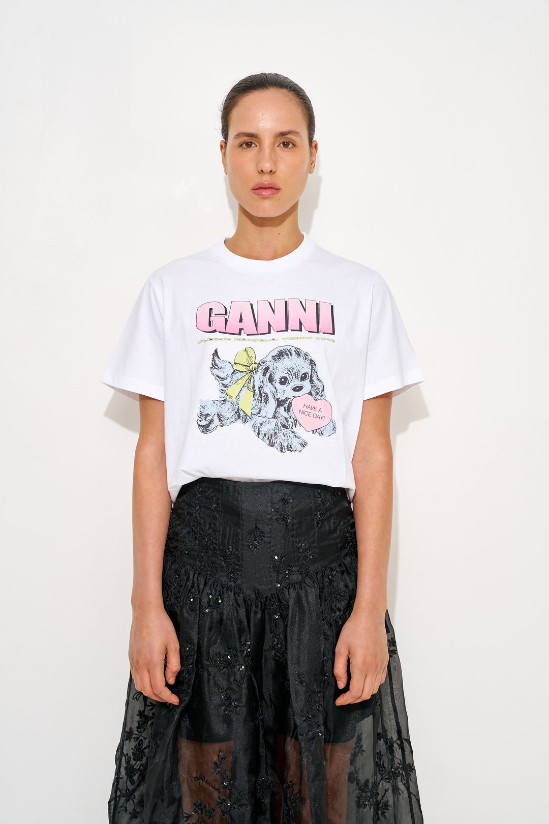 Cotton Jersey Neon PUPPY T SHIRT