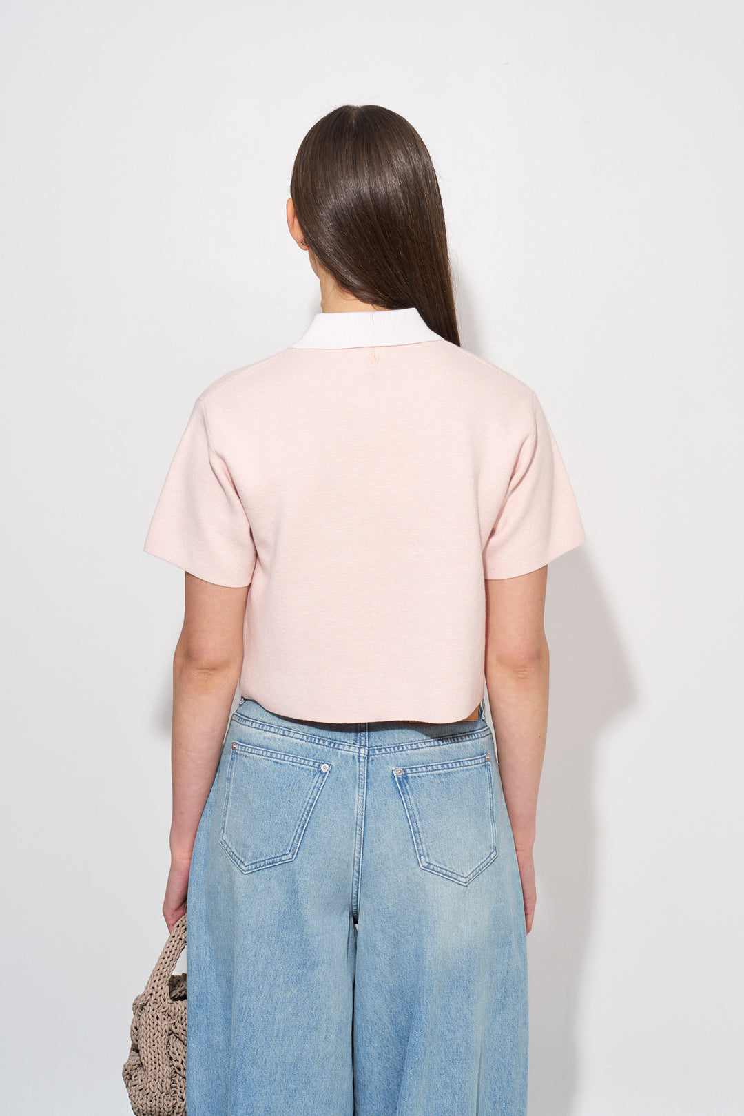 CROPPED POLO TOP