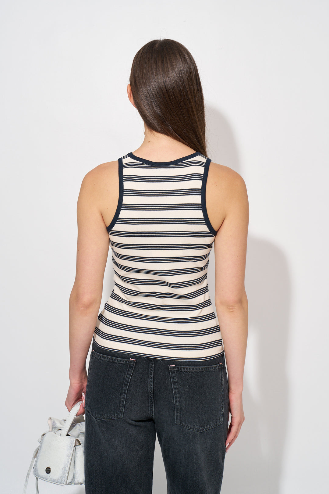 Striped Soft Cotton Rib Tank Top