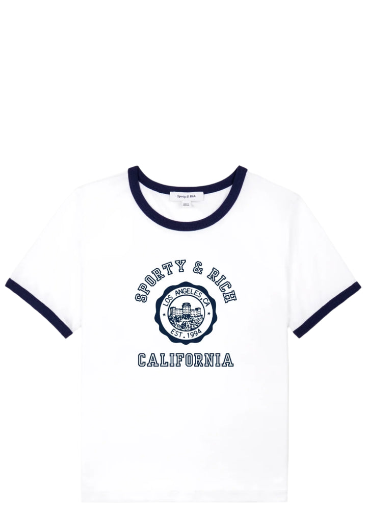 California Emblem Ringer Tee