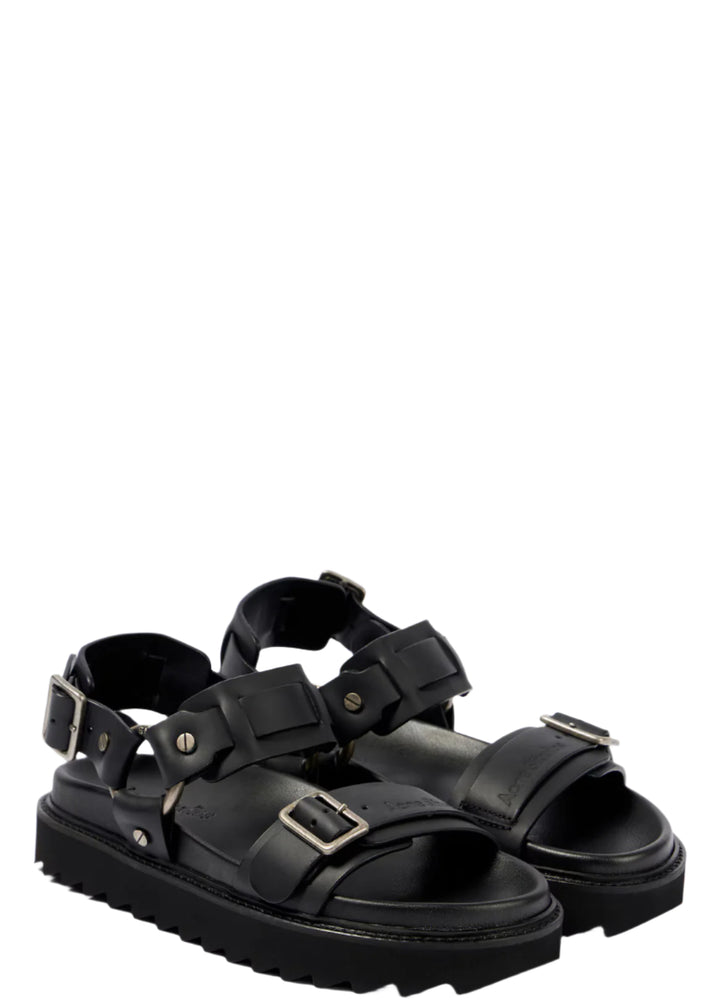 LEATHER BUCKLE SANDAL