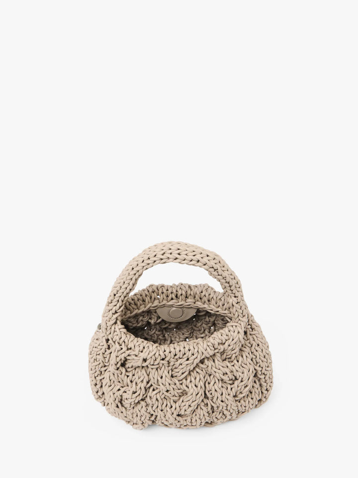 SMALL CABLE KNIT BAG