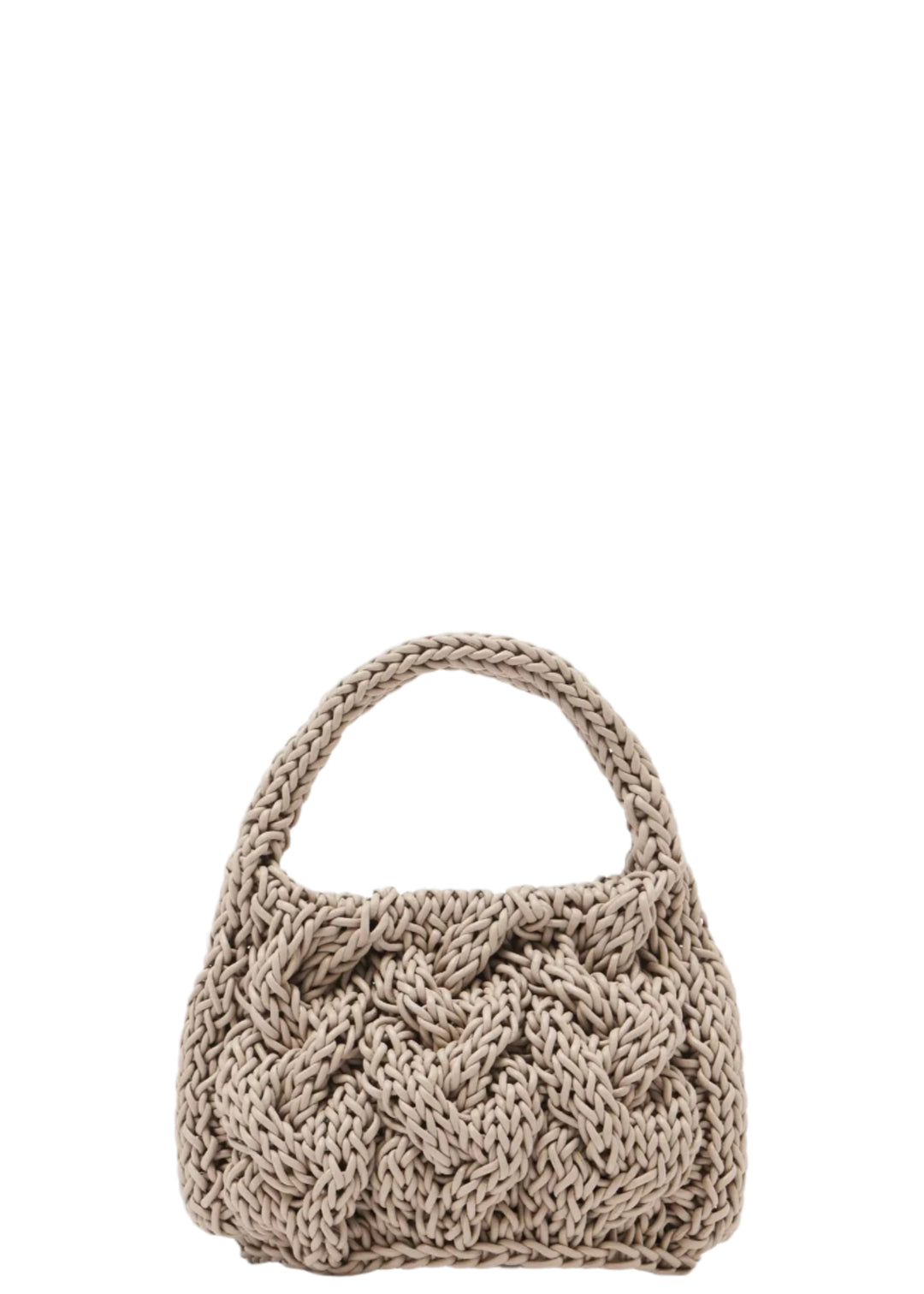 SMALL CABLE KNIT BAG