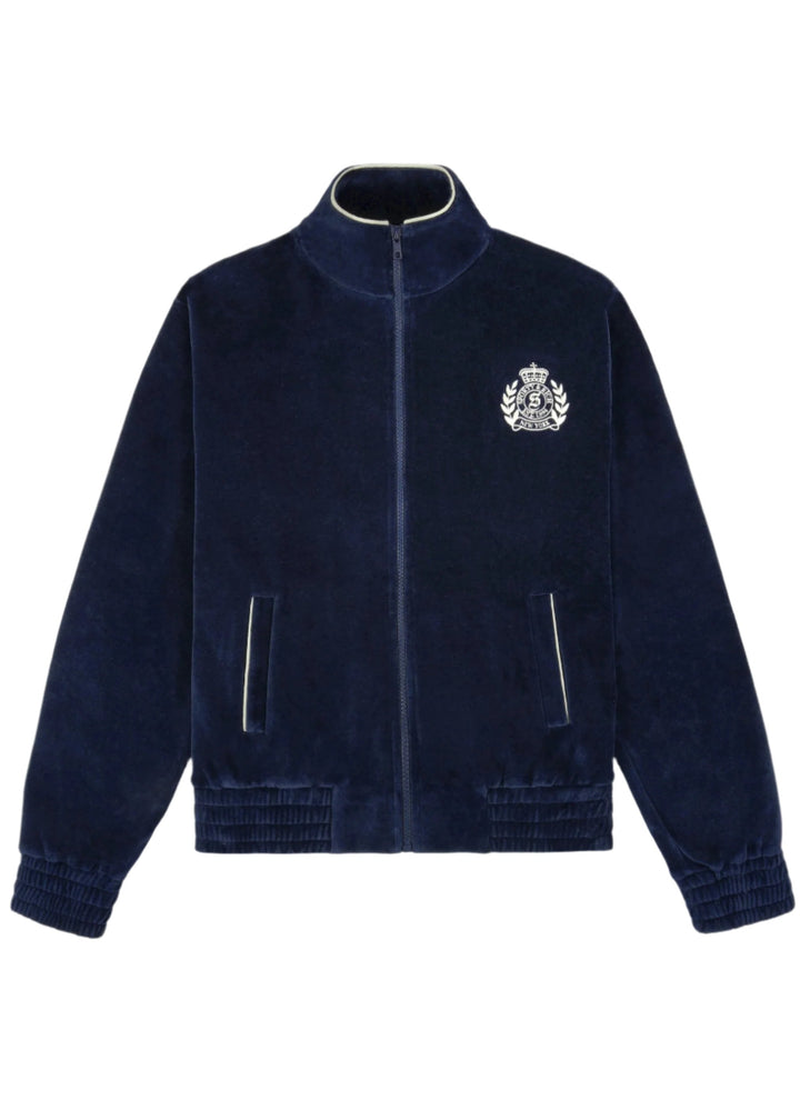 NY Crest Velour Track Jacket