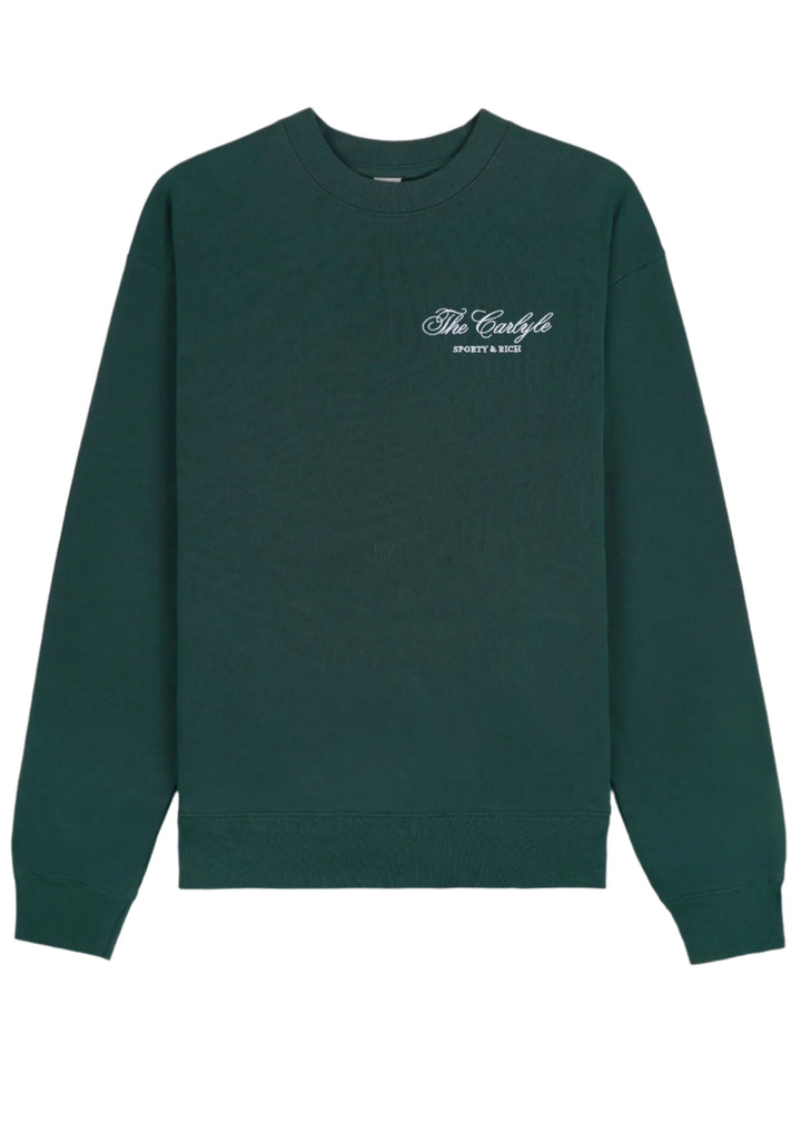 The Carlyle Script Embroidered Crew