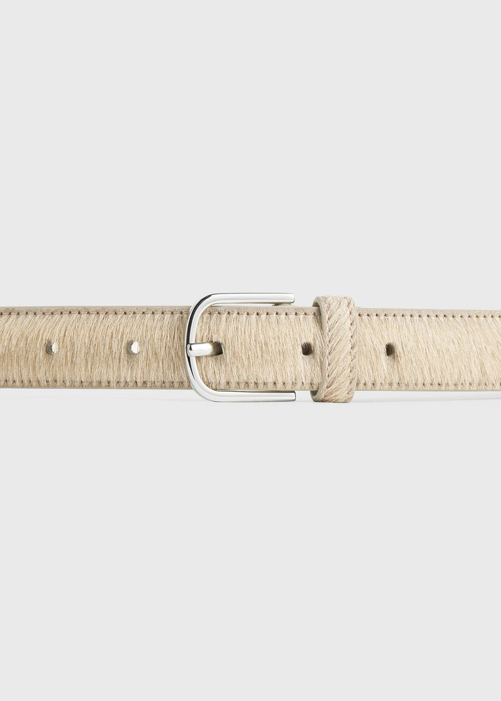 Pony hair belt