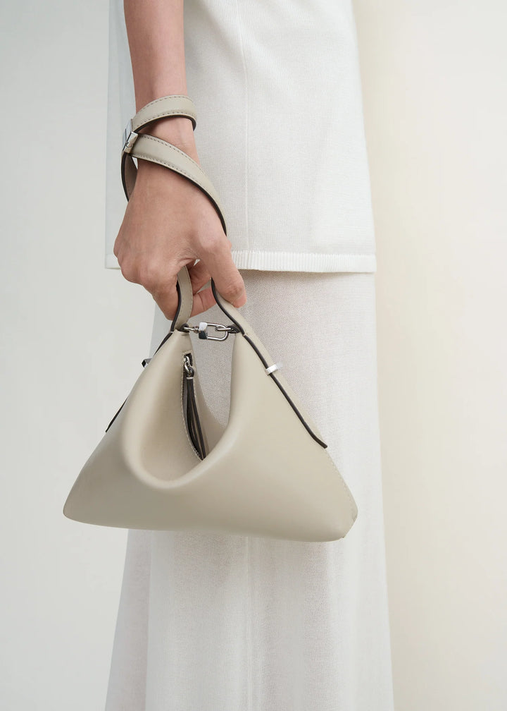Bevel Leather Wristlet