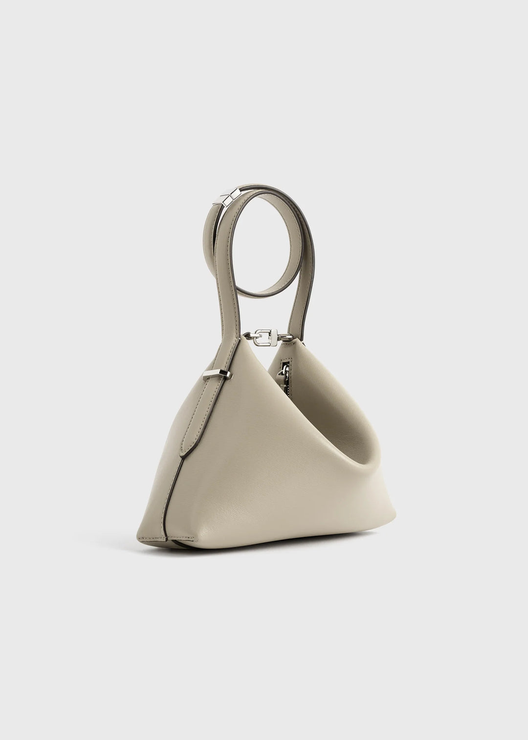 Bevel Leather Wristlet