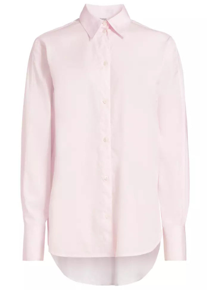 Kimono-sleeve poplin shirt