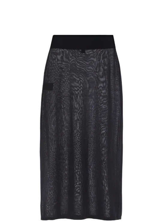 Long knit skirt