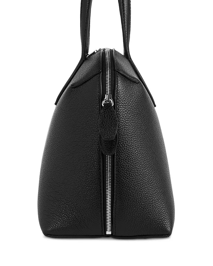 Medium grained-leather day tote