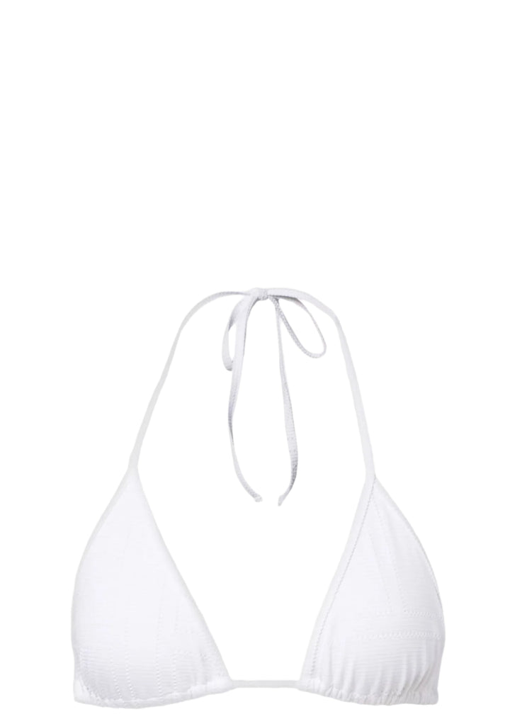 Monogram pointelle bikini top