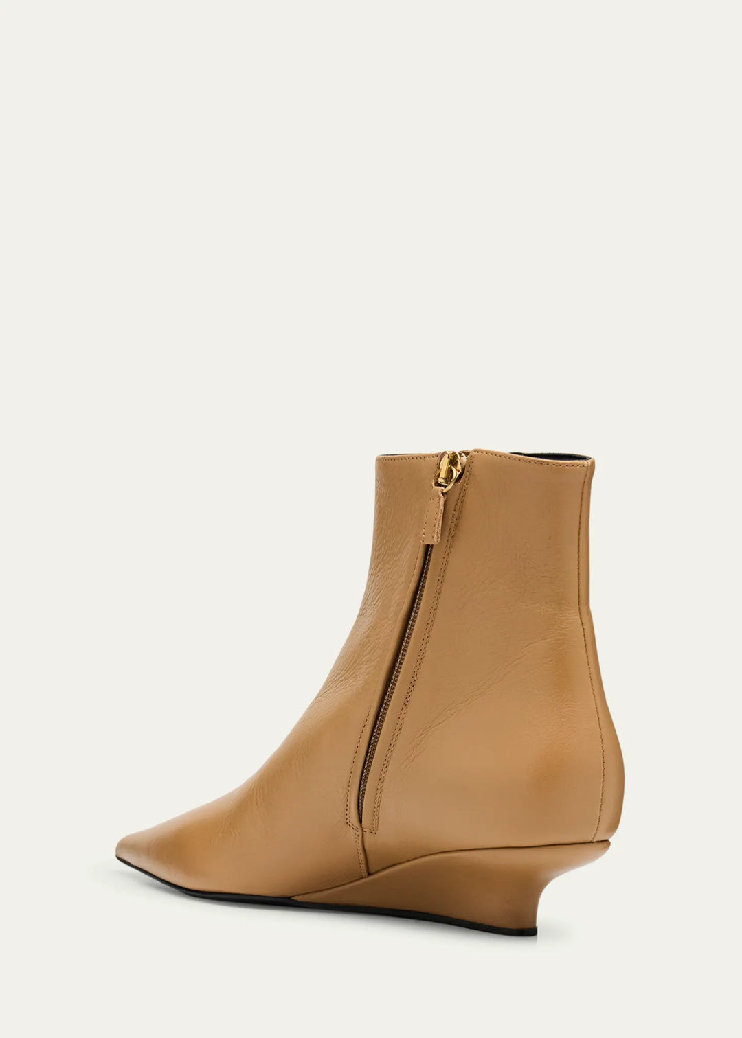 Sharp leather ankle boots