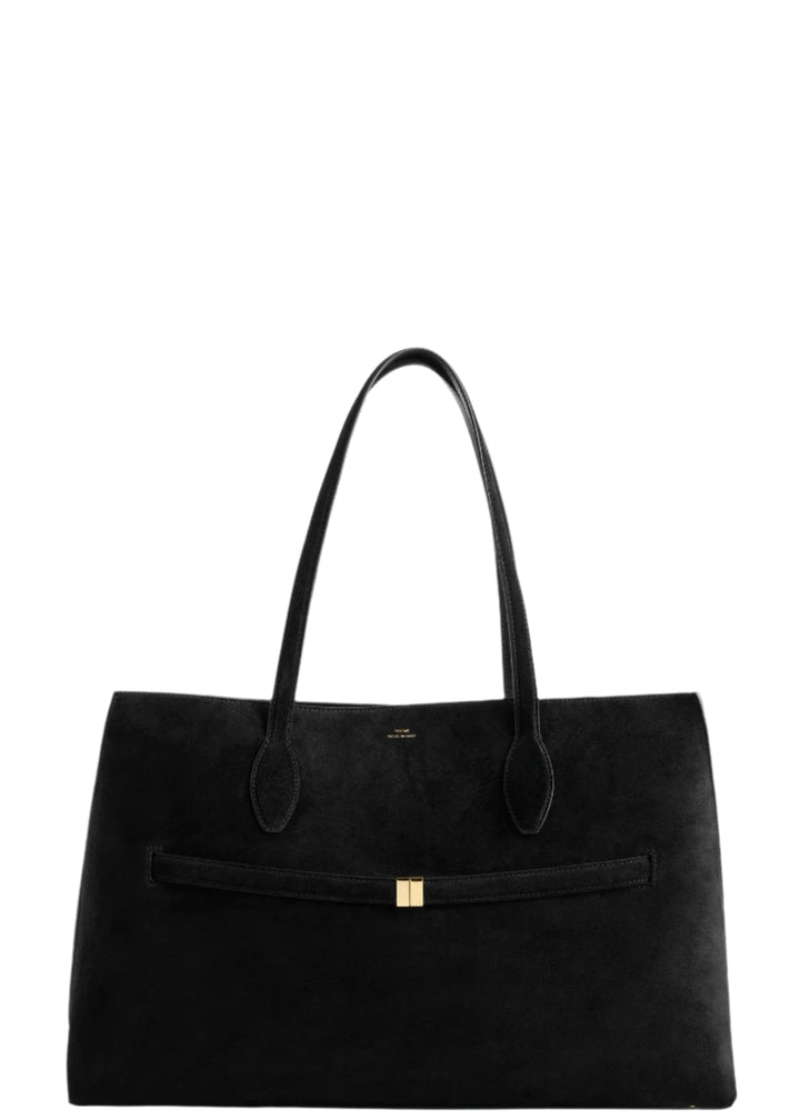 Suede lounge tote