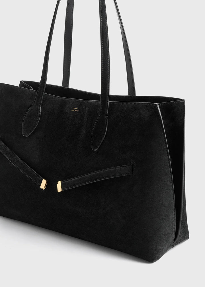 Suede lounge tote