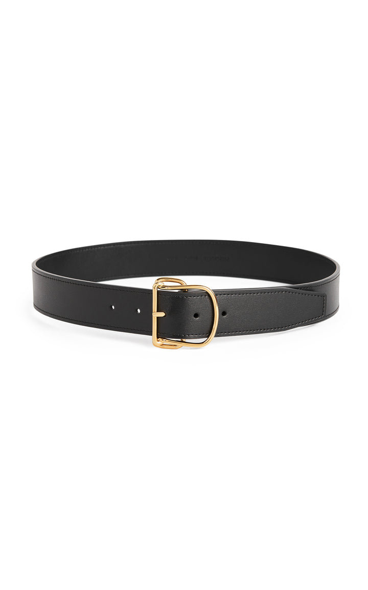 Swirl leather belt