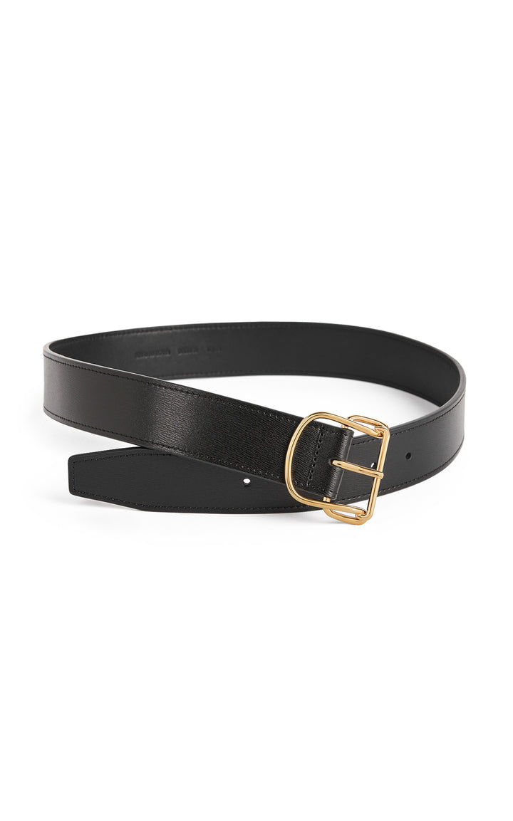 Swirl leather belt