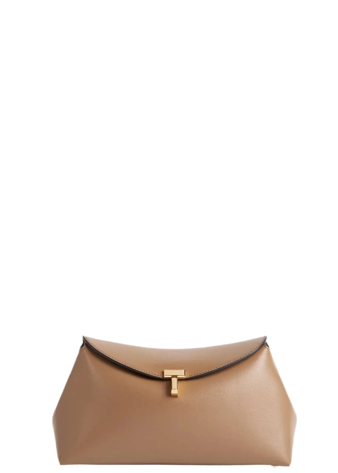 T-Lock Leather Clutch