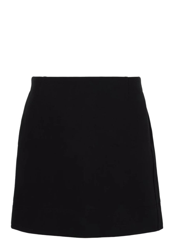 Crepe mini skirt