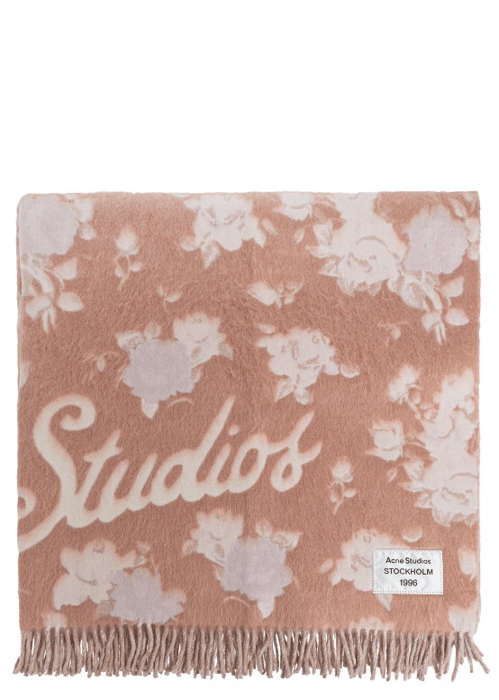 ACNE STUDIOS | Wool Logo Blanket | Textiles