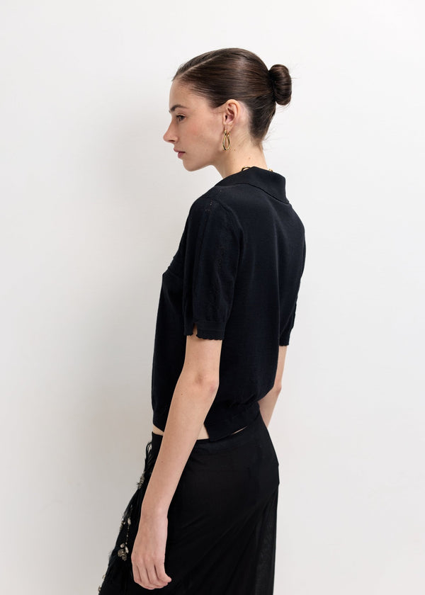 MARNI | Wool-Silk Polo Shirt | Tops
