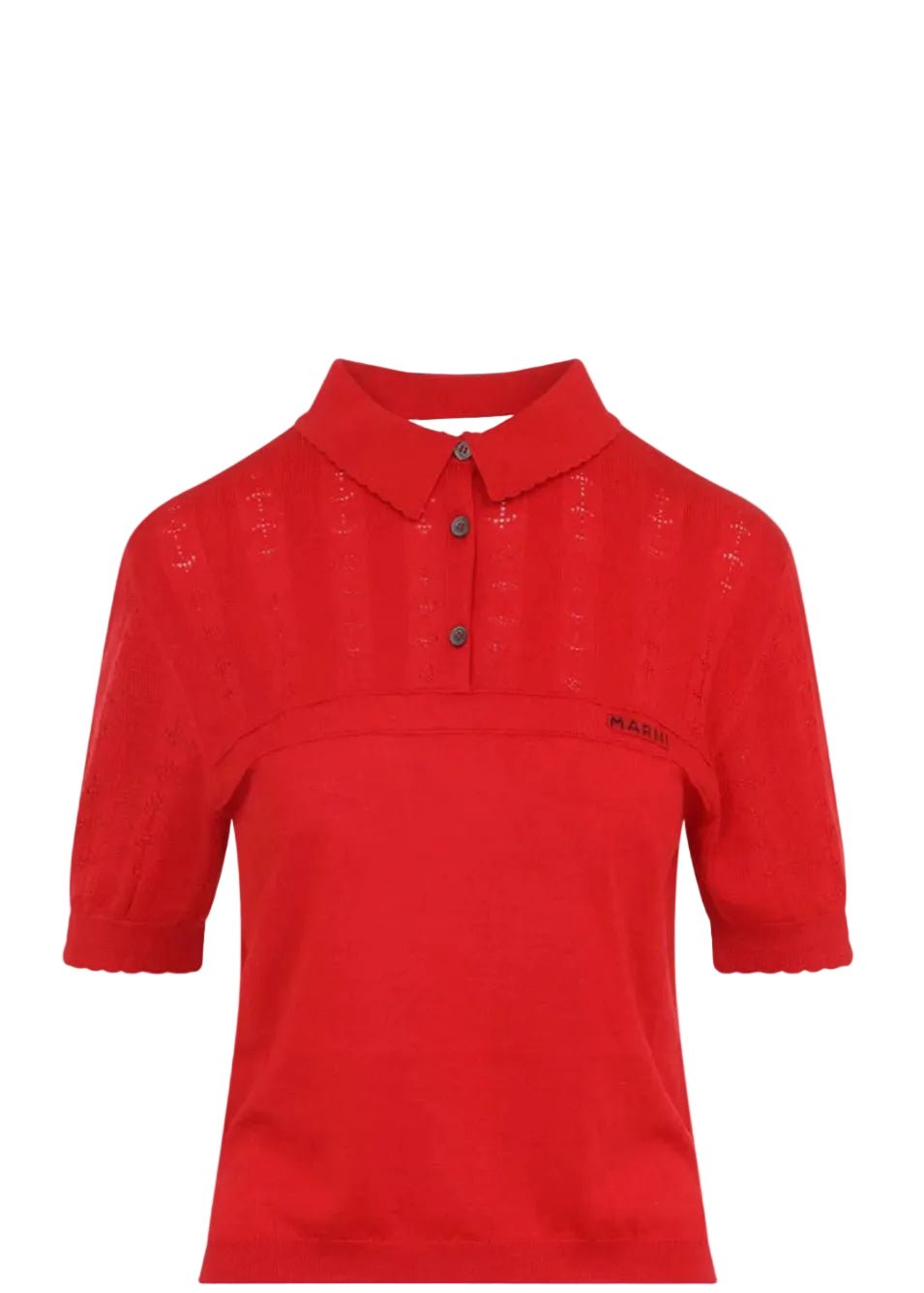 MARNI | Wool-Silk Polo Shirt | Tops